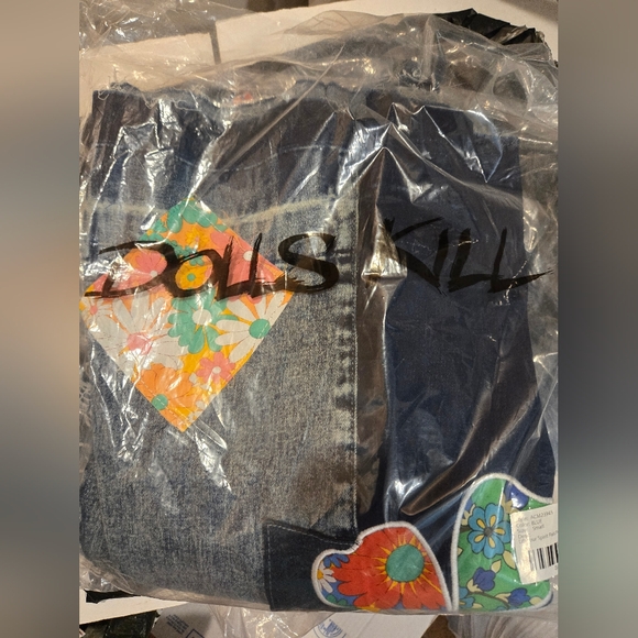 Dolls Kill Boho Lift Your Spirits Patchwork flare jeans - Picture 16 of 16